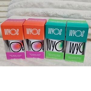WYOS Clean Sweep and The Mane Event shampoo and cleanser New TSA friendly